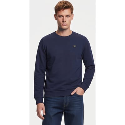 No Excess Sweater Crewneck Deep Blue Maat: M | Sweaters Outlet | Heren | Blauw