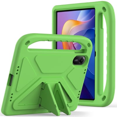 Coverup Tablethoes geschikt voor Xiaomi Redmi Pad 2 Hoesje - ShockProof Kids Case - Groen