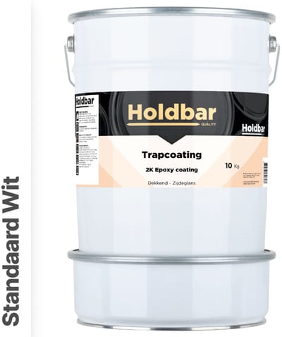 Holdbar Trapcoating Standaard Wit 10 kg - Trapverf - Slijtvast - Trap Verven - Gemakkelijk Schoonmaken - Bestand tegen zware belastingen