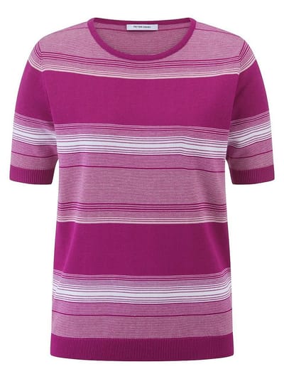 Trui ronde hals Van Peter Hahn pink