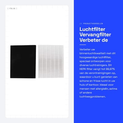 Dailygoods- Luchtfilter Vervangfilter - HEPA Filter - Verbeterde Luchtkwaliteit - Geschikt voor 5300/6300 - Micron Niveau Stof - Compatibel met Diverse Luchtreinigers - Luchtzuiveraarfilter