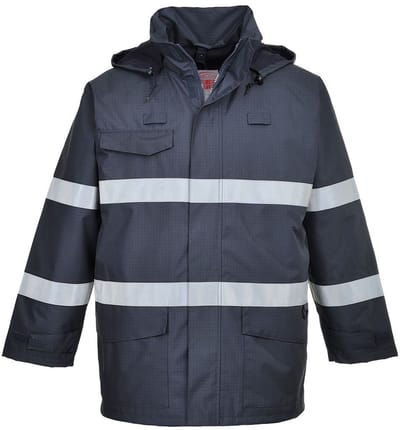 Portwest Bizflame Regen Multi Beschermende jas S770 - Marine - XXXL