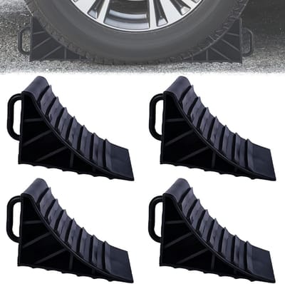 Pack van 4 Handvatten voor Peddels, 180 x 90 x 110 mm, Kunststof Peddelrol voor Aanhangers, Wielkeil Remkooi voor Auto's en Caravans