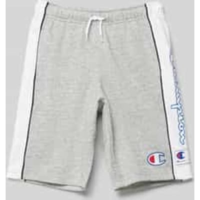 Regular fit bermuda met labelprint