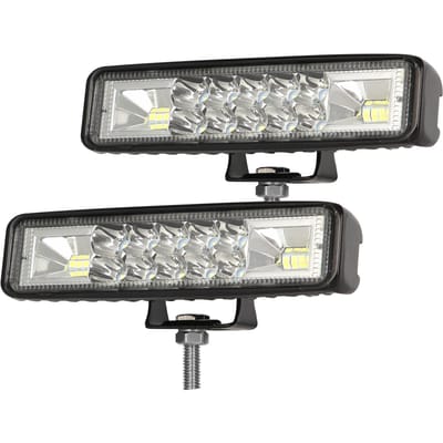 2 stuks 6 inch LED-pods lichtbalk 60W LED-werklampbalk rijden mistlamp waterdichte overstroming en spot 2pcs