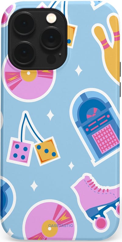 Casetastic Hoesje Geschikt voor Apple iPhone 14 Pro Max Magsafe - Stijlvolle Beschermende Duo-layer Case - Flashback vibes