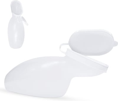 Urineflesje voor vrouwen - 1 liter, lichtgewicht en lekvrij, ideaal voor reizen