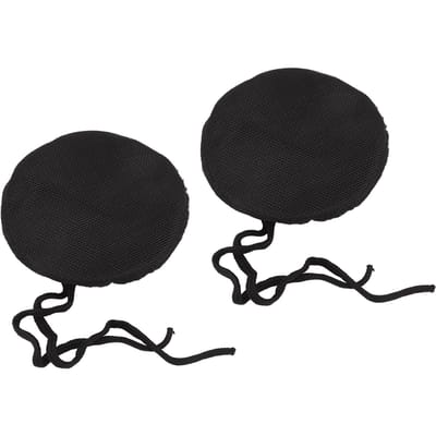 2 STKS Kweektenten Ventilatieafdekking Stof Insectenwerend Filter Ventilatieafdekking Ventilatiegaas Kap voor Kanaal 4 Inch black
