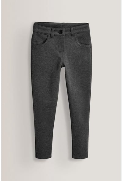 Next - Meisjes - Skinny schoolbroek met jersey stretch - Grijs
