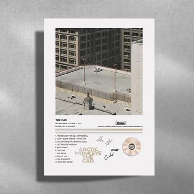 Arctic Monkeys - The Car - Metalen Poster 30x40cm - album cover