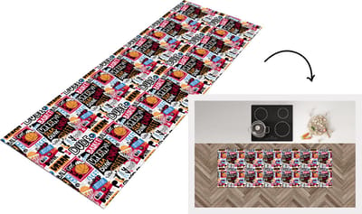Keukenloper - Loper keuken - Basketbal - Quotes - Patroon - Alfabet - 150x50 cm - Keukenloper vinyl