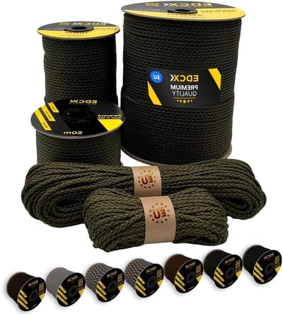 Paracord Touw - Klimtouw Survival - Outdoor Activiteiten - Scheurbestendig Nylon - 50 Meter - Tactisch Kam