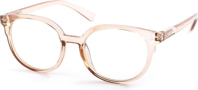 Leesbril Vista Bonita NOVA – Sterkte +0.00 - Kleur Soft Skin – Met blauwlichtfilter – Trendy unisex montuur van uitstekende kwaliteit – Geen vermoeide ogen meer – Lichtgewicht – Fijne pasvorm dankzij flexveren – Inclusief briletui en doekje