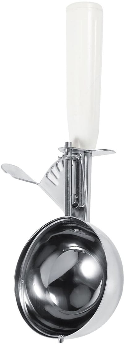Dailygoods- IJsschep Antislipgrepen - Roestvrij Staal - Handgreep - Portioneerlepel - Restaurantgerei - 8CM Maat - Schep