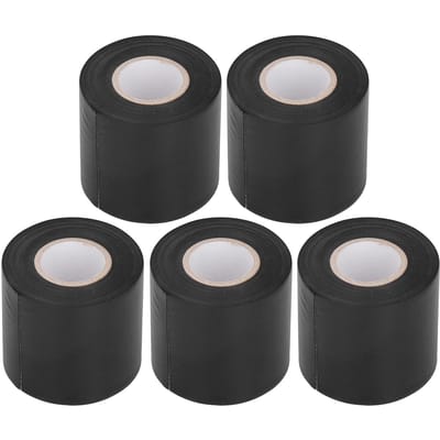 5 pièces Ruban pour tuyau de climatiseur Rubans d'enveloppement protecteurs pour tuyaux résistants à l'huile 6 cm de largeur(Noir ) noir