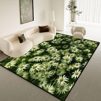 Moderne Plantenpatroon Grote Vloerkleden voor Woonkamer Bloemontwerp Kamerdecoratie Zacht Slaapkamer Tapijt Entree Deurmat Machinewasbaar 80*120cm