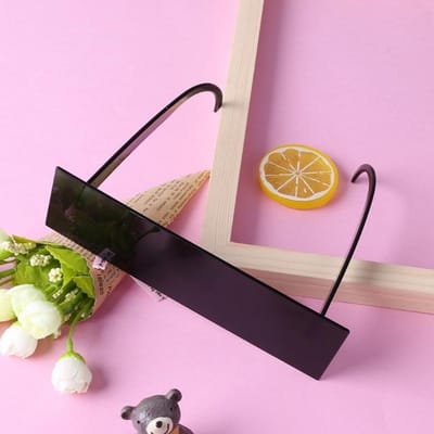 1Pc Nieuwe Fancy Brillen Fotohokje Rekwisieten Censuur Zwarte Oog Bedekte Bar Internet Zonnebril voor Kostuum Kerstfeest Cosplay zwart