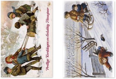 Kerstkaarten Box Nostalgisch 4