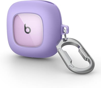 Transparante Bescherming Case voor Beats Fit Pro - Slank en Schokbestendig met Clip en Sleutelhanger
