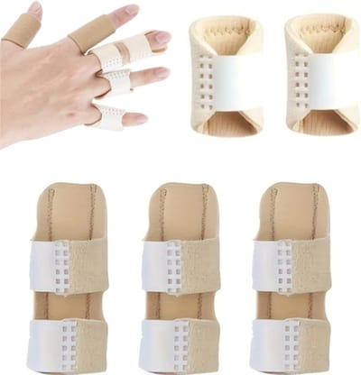 Vinger Brace - Vingerspalk - Verstelbaar - Buigbaar - One Size - Geschikt Voor Alle Vingers - Vingerbeschermers - Universele Vingerstabilisator - 3 Stuks Vingerspalken+2 Stuks Korte Vingerplaten