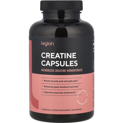 Creatine, 180 capsules (833 mg per capsule)