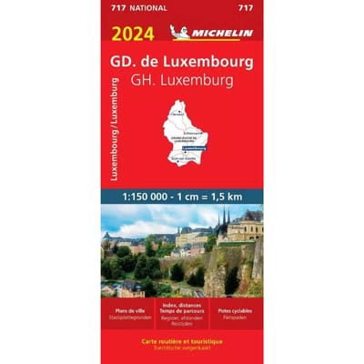Michelin wegenkaart 717 GH Luxemburg 2024