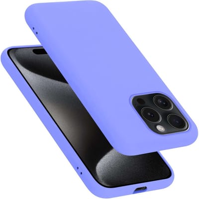 Cadorabo Hoesje geschikt voor Apple iPhone 15 PRO in LIQUID LICHT PAARS - Beschermhoes gemaakt van flexibel TPU silicone Case Cover