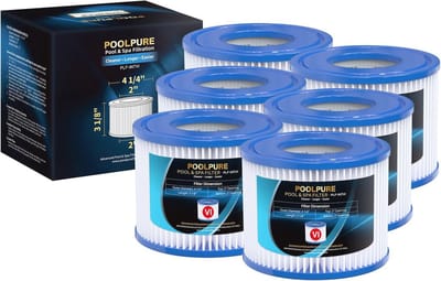 Spa Vervangingsfilter Type VI - Compatibel met Coleman SaluSpa - Set van 6