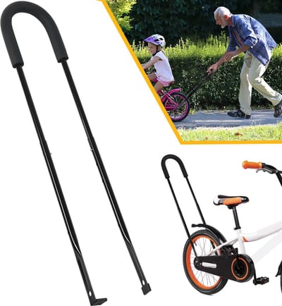 Kinderfiets Trainingsstuur - Fietsbalans Duwstang - Verstelbare Veiligheidstrainer Voor Kinderfietsjes - Kinderfietsduwer - Duwstang Voor Kinderfiets