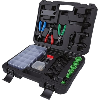 Jeu d'outils à déconnexion rapide 27 pièces 307 176 Outils de retrait de conduite de carburant avec kit de joints toriques et pinces de déconnexion de carburant