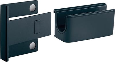 Sigel stifthouder - voor glasmagneetbord van 3 tot 5mm - 75x37x35mm - antraciet - SI-GL800