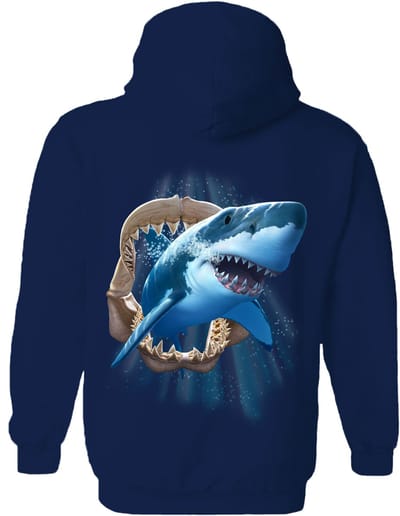 Haai Shark Jaw The Coloured House Hoodie S