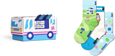 Happy Socks kids giftbox 3P sokken ice cream multi