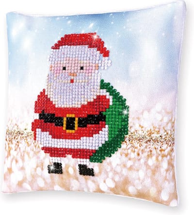 Santa Claus Sack Diamond Dotz 18x18 cm