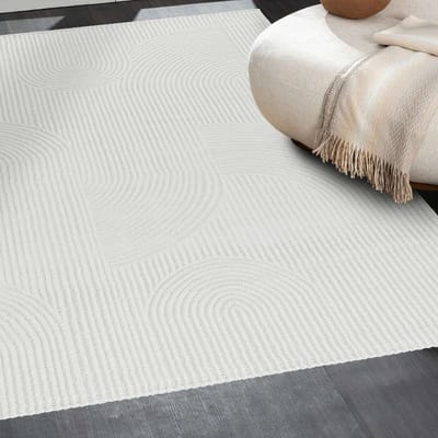 Flycarpets Harmonie Modern Golvende Zandduinen Vloerkleed - Grijs - 160x230 cm