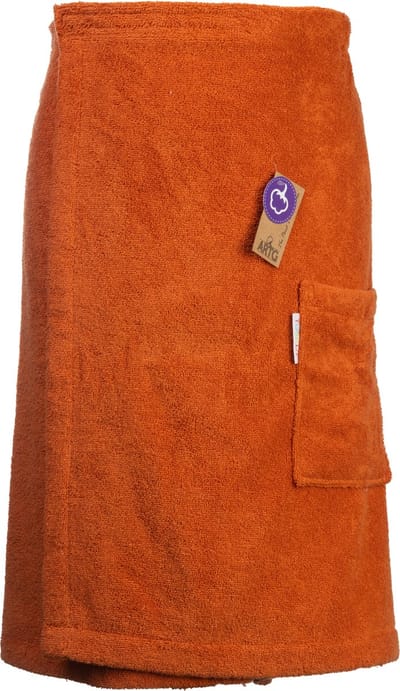 ARTG® Towelzz - Sauna Kilt - Heren -  met klittenband - Aardebruin - Terra - (tot 150 cm heupomvang)