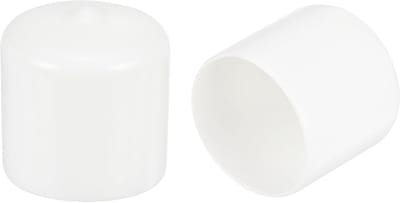 4x Ronde Stofdop 31mm Wit - Rubberen Doppen voor Stoelpoten, Meubels en Palen