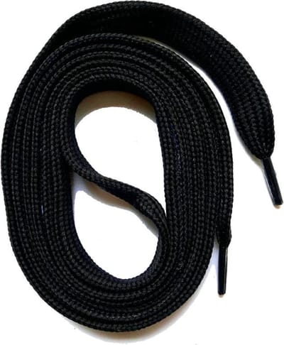 Veters voor Converse All stars - Zwart - Plat - 120cm