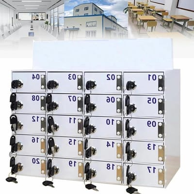 Telefoonkluis - Opbergkastje Mobiel - Veilige Opslag - Acryl Met Slot - 12 Tot 100 Vakken - Transparant