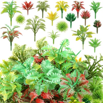100 Stuks Miniatuur Bomen voor Modelbouw | Kunstmatige Planten voor Tuindecoratie, Spoorweg en Architectuurprojecten