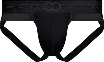 2EROS AKTIV Pegasus Jockstrap Black/Green - MAAT S - Heren Ondergoed - Jockstrap voor Man - Mannen Jock