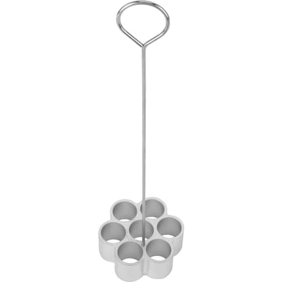 Aluminiumlegering DIY Bakvorm Dessert Bijenkorfvorm Koekjes Donutvorm voor Thuis Taartwinkel7?Gat white