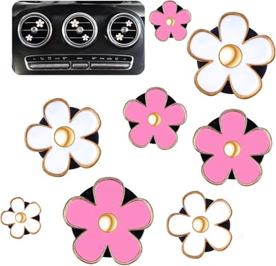 8x Madeliefje Auto Luchtverfrisser Clips - Ventilatie Outlet Decoratie Interieur