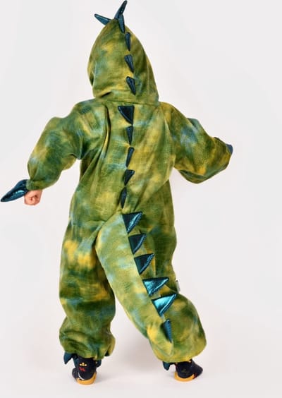 Den Goda Fen Verkleedkledij Dinosaurus - Kostuum - 3/4 jaar - Groen