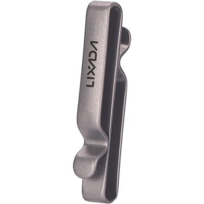Lixada Titaniumlegering Sleutelhanger Tailleband Sleutelhanger Hangende Gesp Autosleutelringhouder gray