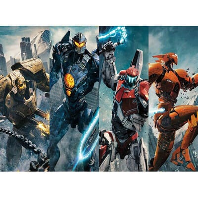 Photo personnalisée 5d bricolage diamant peinture Pacific Rim - Mech Warrior complet point de croix diamant broderie 20X30CM gray