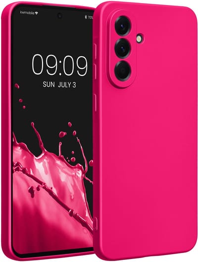 kwmobile metallic telefoonhoesje van TPU - geschikt voor Samsung Galaxy A56 5G - Flexible case voor smartphone - In metallic roze