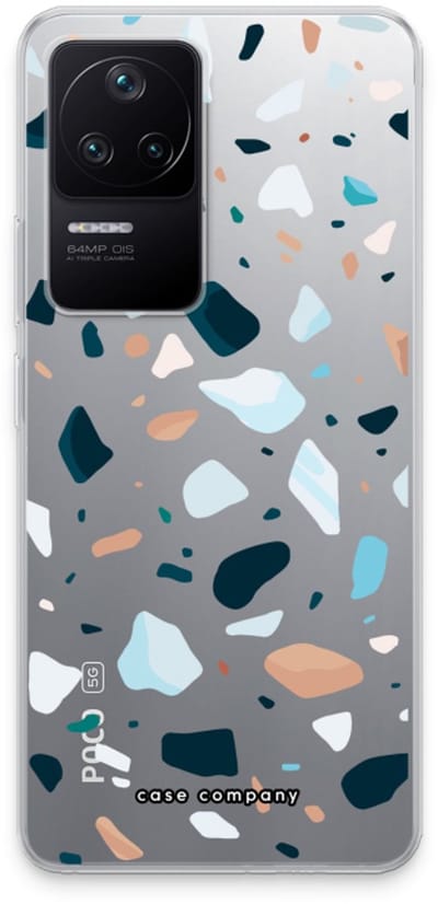 Case Company® - Hoesje geschikt voor Xiaomi Poco F4 hoesje - Terrazzo N°13 - Soft Cover Telefoonhoesje - Bescherming aan alle Kanten en Schermrand