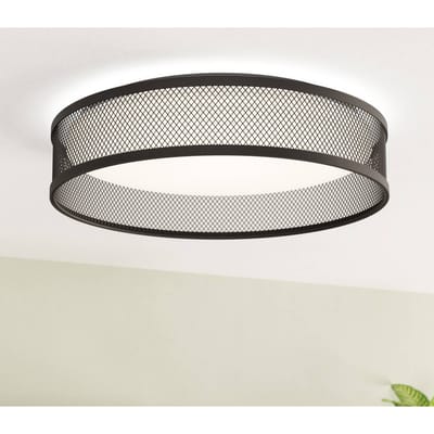 EGLO Luppineria Plafondlamp - LED - Ø 38,5 cm - Zwart|Wit - Staal