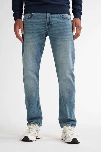 Petrol Industries - Heren Straight Fit Jeans Starling Kalispell - 50% organic cotton - Vintage wash - Blauw - Maat W30L30